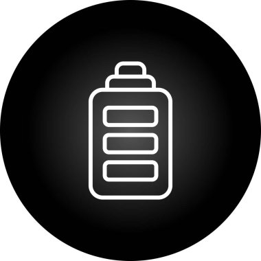 Pil simgesinin vektör illüstrasyonu