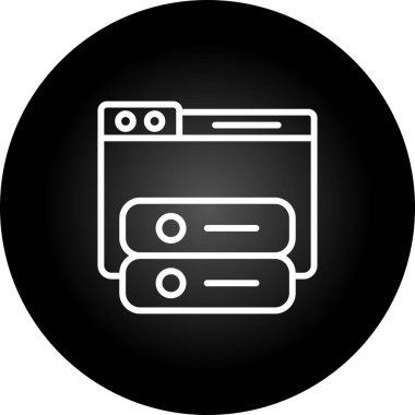 Windows web simgesi vektör çizimi