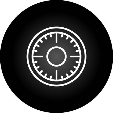 Modern pusula simgesinin vektör çizimi