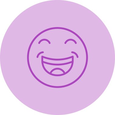 Mutlu emoji yüz ikonu vektör illüstrasyon tasarımı