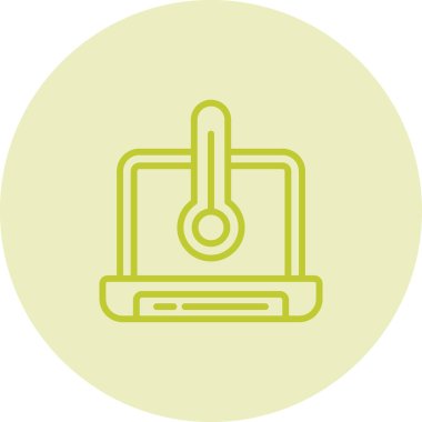 dizüstü bilgisayar simgesi web basit illüstrasyon