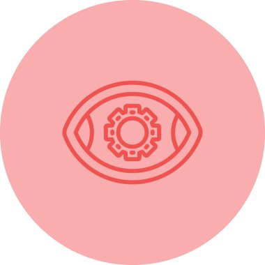 Göz simgesi vektör illüstrasyonu