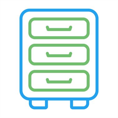 sunucu vektörü ince çizgi simgesi