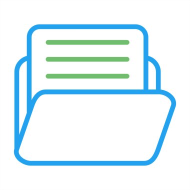 belge simgesi vektör illüstrasyonu