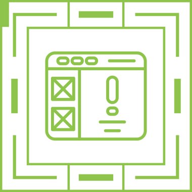 Web simgesi, basit vektör illüstrasyonu