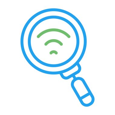 WiFi Analiz Ağı vektör çizimi