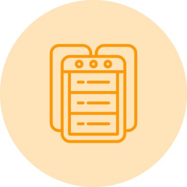 Modern bir simgenin vektör illüstrasyonu