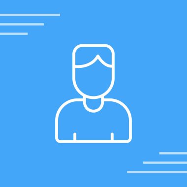 erkek simge tasarımı izole edildi