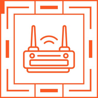 router simgesi web basit illüstrasyon