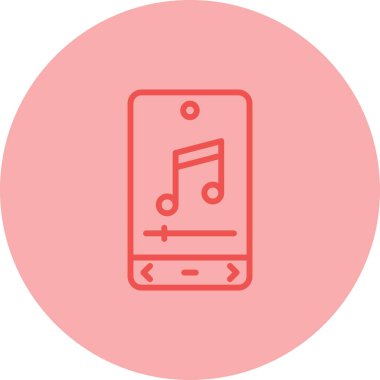 Müzik simgesinin vektör illüstrasyonu