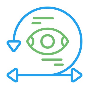 Göz simgesi vektör illüstrasyonu