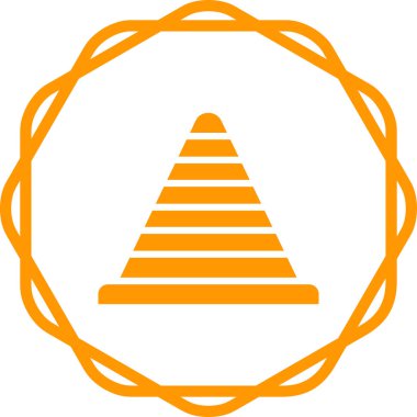 Piramit ağı için vektör çizimi