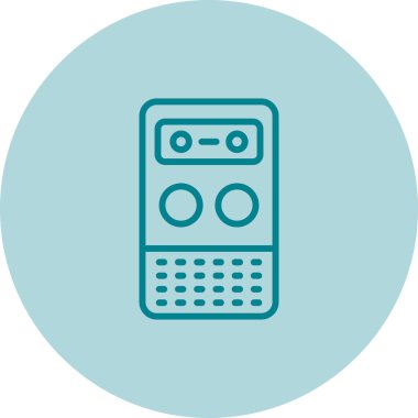 Radyo simgesinin vektör illüstrasyonu