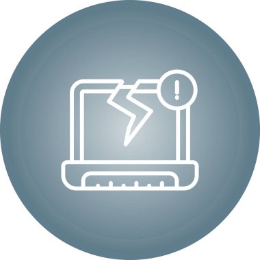 dizüstü bilgisayar simgesi web basit illüstrasyon