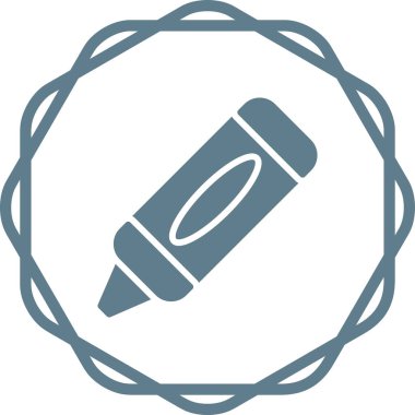 Kalem. Web simgesi basit illüstrasyon