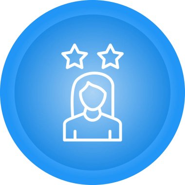 iş kadını simgesi, vektör illüstrasyonu