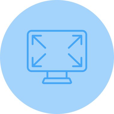 Bilgisayar. Web simgesi basit illüstrasyon