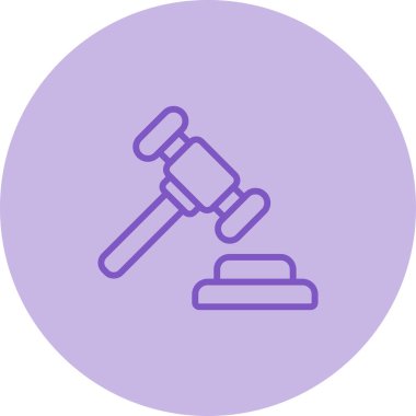 Hukuk simgesinin vektör illüstrasyonu