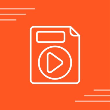 video kamera simgesi, vektör illüstrasyonu