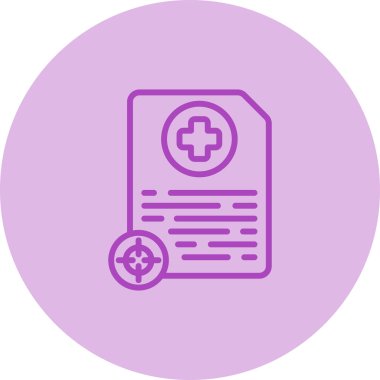 belge simgesi, vektör illüstrasyonu