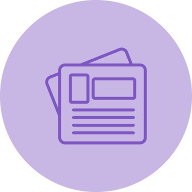 Dosya modern simgesinin vektör illüstrasyonu