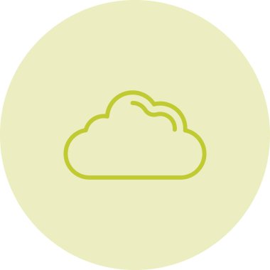 güzel bulut vektör simgesi