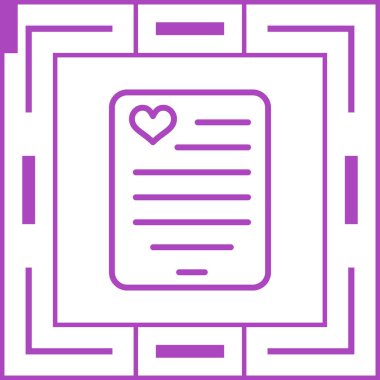 belge simgesi vektör illüstrasyonu