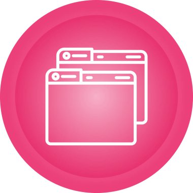 Windows web simgesi vektör çizimi