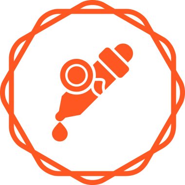 Tek bir izole simgenin vektör illüstrasyonu