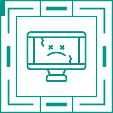 Bilgisayar web simge vektör çizim