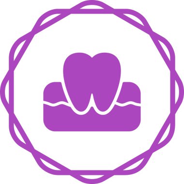 Diş. Web simgesi basit illüstrasyon