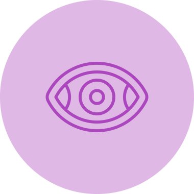 Göz simgesinin vektör illüstrasyonu