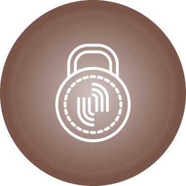 asma kilit web simge vektör çizim 