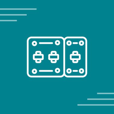 Beyaz arkaplanda yeşil oyun zar simgesi izole. Kumarhane. soyut çember çizimi