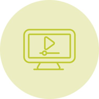 video simgesi vektör illüstrasyonu