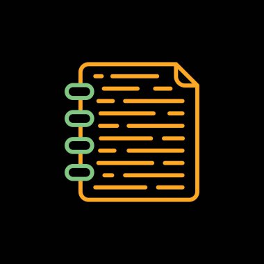 belge simgesi vektör illüstrasyonu