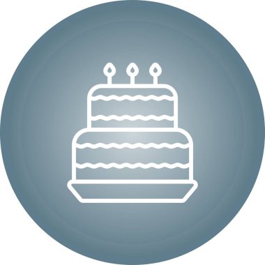 kek ikonu vektör illüstrasyonu