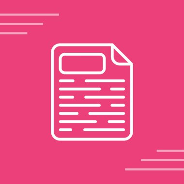 Uzun arkaplanda kontrol simgesine sahip beyaz satır dosyası. Kontrol listesi simgesi. İş işaretleri. Çember düğmesi. vektör illüstrasyonu