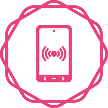 cep telefonu ikonu vektör illüstrasyonu