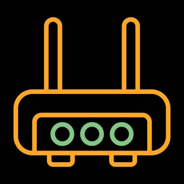 router simgesi web basit illüstrasyon