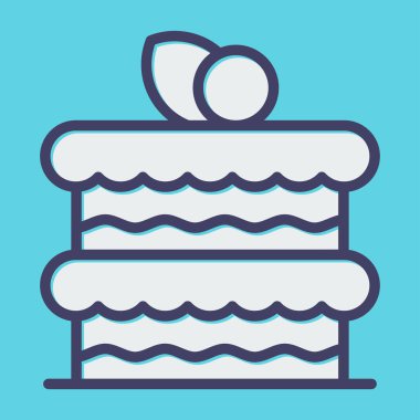 kek ikonu vektör illüstrasyonu