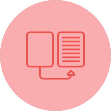 Belge. Web simgesi basit illüstrasyon