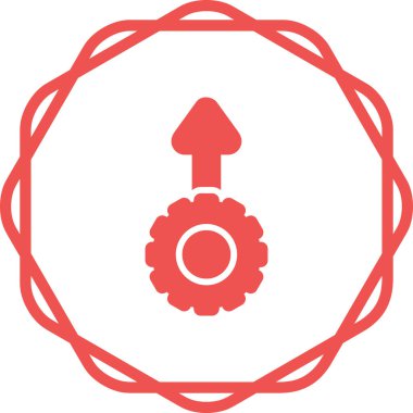 dişli simgesi vektör illüstrasyonu