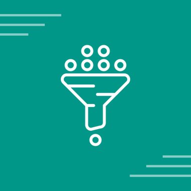 filtre ağ simgesi vektör illüstrasyonu