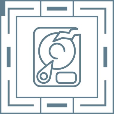 Modern bir simgenin vektör illüstrasyonu