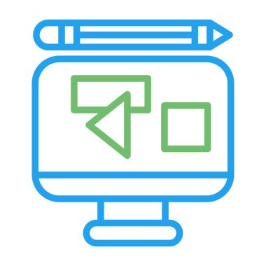 izleyici ikon vektör illüstrasyonu