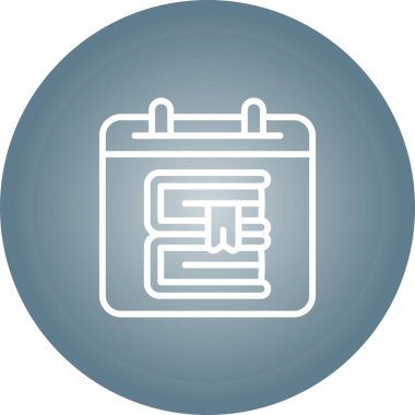 vektör Takvimi Simgesi illüstrasyonu