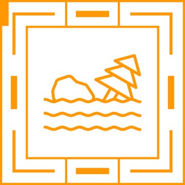 Teknenin simgesi. seyahat