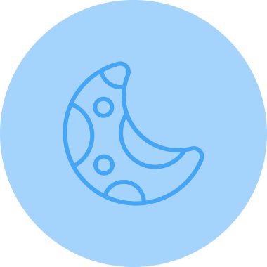 Ay ağ simgesinin vektör illüstrasyonu