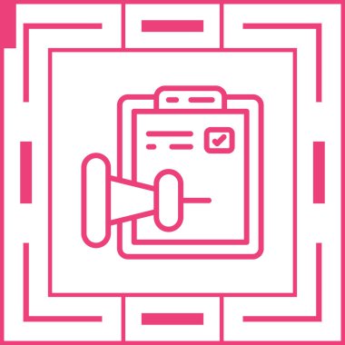 belge simgesi, vektör illüstrasyonu